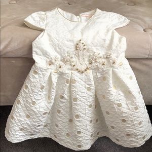 Toddle beautiful off white dress
